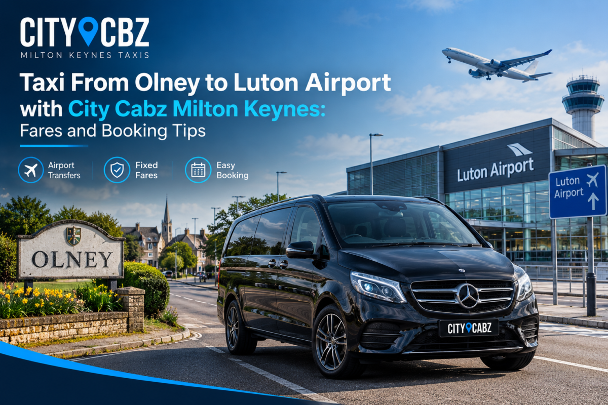 Olney to luton airport transfer